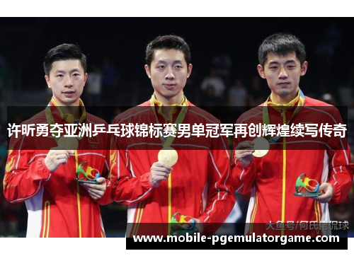 许昕勇夺亚洲乒乓球锦标赛男单冠军再创辉煌续写传奇