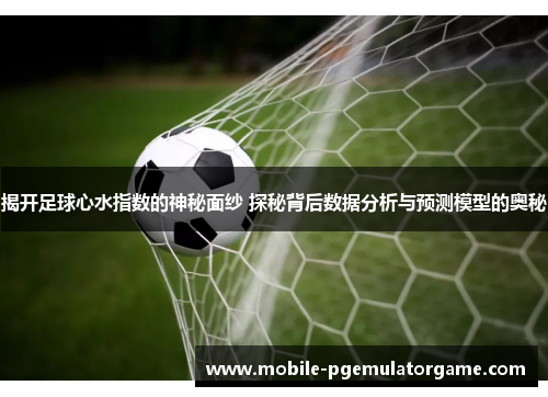 揭开足球心水指数的神秘面纱 探秘背后数据分析与预测模型的奥秘