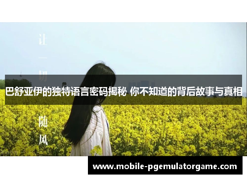 巴舒亚伊的独特语言密码揭秘 你不知道的背后故事与真相